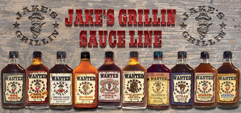 Jake's Grillin- Bourbon Barbecue Sauce - (16oz) Glass