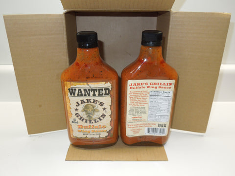 Jake's Buffalo Wing Sauce (14.5oz) Flask