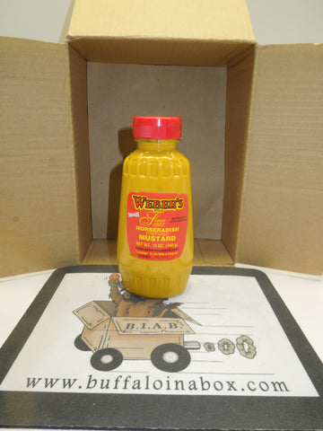 Buffalo's Weber's Brand Horseradish Mustard-  (12oz) Squeeze