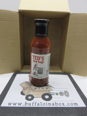 TED'S Famous Hot Chili Dog Sauce (12 oz) Glass