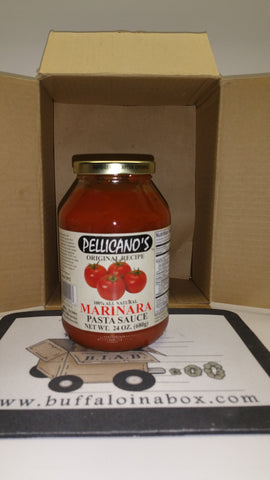 Pellicano's Premium Pasta Sauces- Marinara (24oz) Glass
