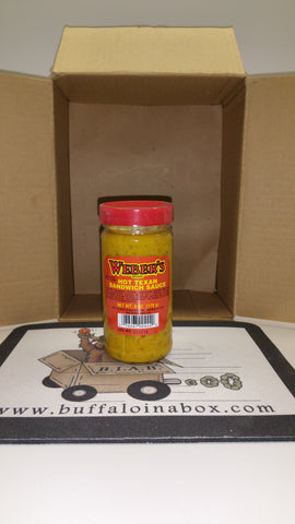 Weber's Hot Texan Sandwich Sauce (6 oz) Glass